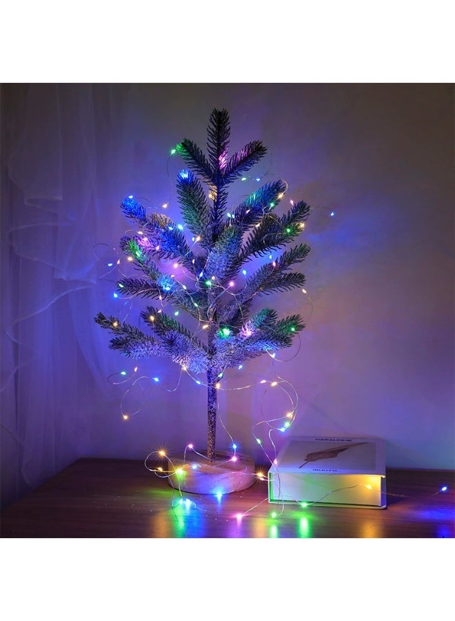 Copper Wire LED Strip Lights – Battery/USB Powered Fairy Lights, Bobo Ball String Lights for Christmas, Bouquet & Decoration - Image 2